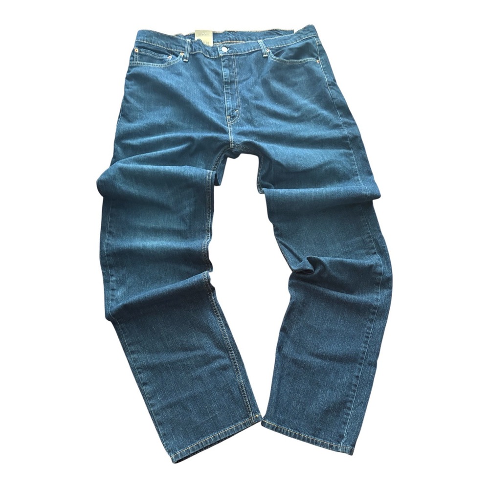Levis 505 Regular‎ Fit Straight Leg Jeans Mens 42x38 Blue Denim 045050012